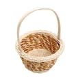 thumbnail image 3 of WeiLaiKeQi Flower Basket Portable Home Decoration Gathering Multipurpose Storage Basket Khaki, 3 of 9