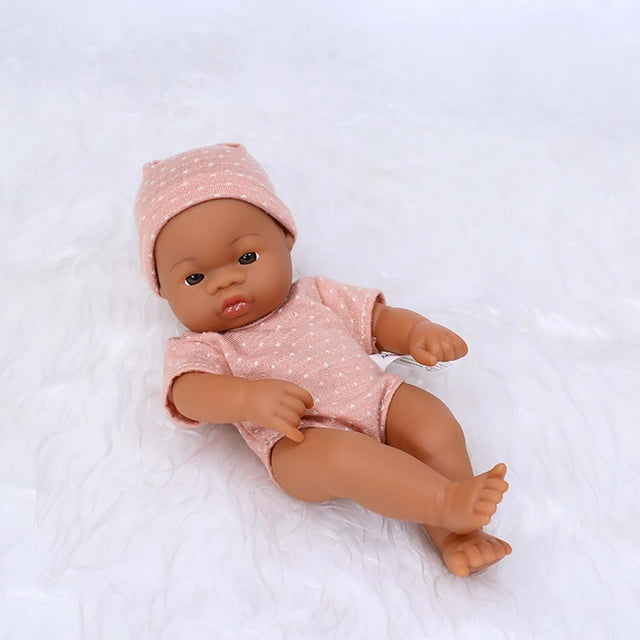 EGNMCR Room Decor, Home Decor, Wall Decor 7.87 Inch Soft Newborn Baby Dolls Vinyl Baby Dolls With Clothes Set Including Pacifier Realistic Doll Look Real Doll Doll