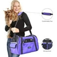 thumbnail image 3 of GOOPAWS Soft-Sided Dog & Cat Carrier Bag, Purple, 17'', 3 of 7