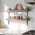 thumbnail image 2 of Heavy Duty Shelf Brackets Triangle Shelving Brackets Right Angle Wall Mounted Shelf Supporters Set of, 2 of 6