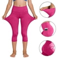 thumbnail image 6 of Amidoa Girls Athletic Leggings Stretch Kids Dance Workout Running Yoga Pants with Pocket 6, 6 of 9