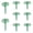 B, variant on UJMNHYGT Christmas Tree Topper Holder Universal Tree Topper Stabilizer, Adjustable Attachments Stabilize Seasonal Treetop Ornaments, Treetop Stand Fits All Topper Types for Holiday Decoration Green