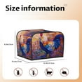 thumbnail image 5 of Daiia Rooster Oil Painting Pattern 4 slice Toaster Cover, Toaster Appliance Dust-proof Cover For Kitchen Small Appliance Dust Cover and Fingerprint Protection, 5 of 7
