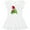 AA-White, variant on Inktastic Christmas Turtle in with Santa Hat and Snowflakes Girls Baby Dress
