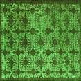thumbnail image 1 of Ahgly Company Indoor Square Oriental Green Industrial Area Rugs, 7' Square, 1 of 4