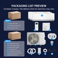 thumbnail image 6 of PHILODECO 3 Zone 12000+18000+18000 BTU Wi-Fi Mini Split AC/Heating System,20 SEER2 Ductless AC,36000 BTU Split Air Conditioner with Pre-Charged Condenser, Heat Pump & 25Ft Line Set, 208-230V, 6 of 8