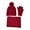 Wine, variant on LIZENG Autumn Winter Solid Hat Scarf Glove Three Piece Ear Outdoor Warmth Set with Knit Warm Hat  Long Scarf Touch Screen Gloves Set Neck Scarves for Women Men