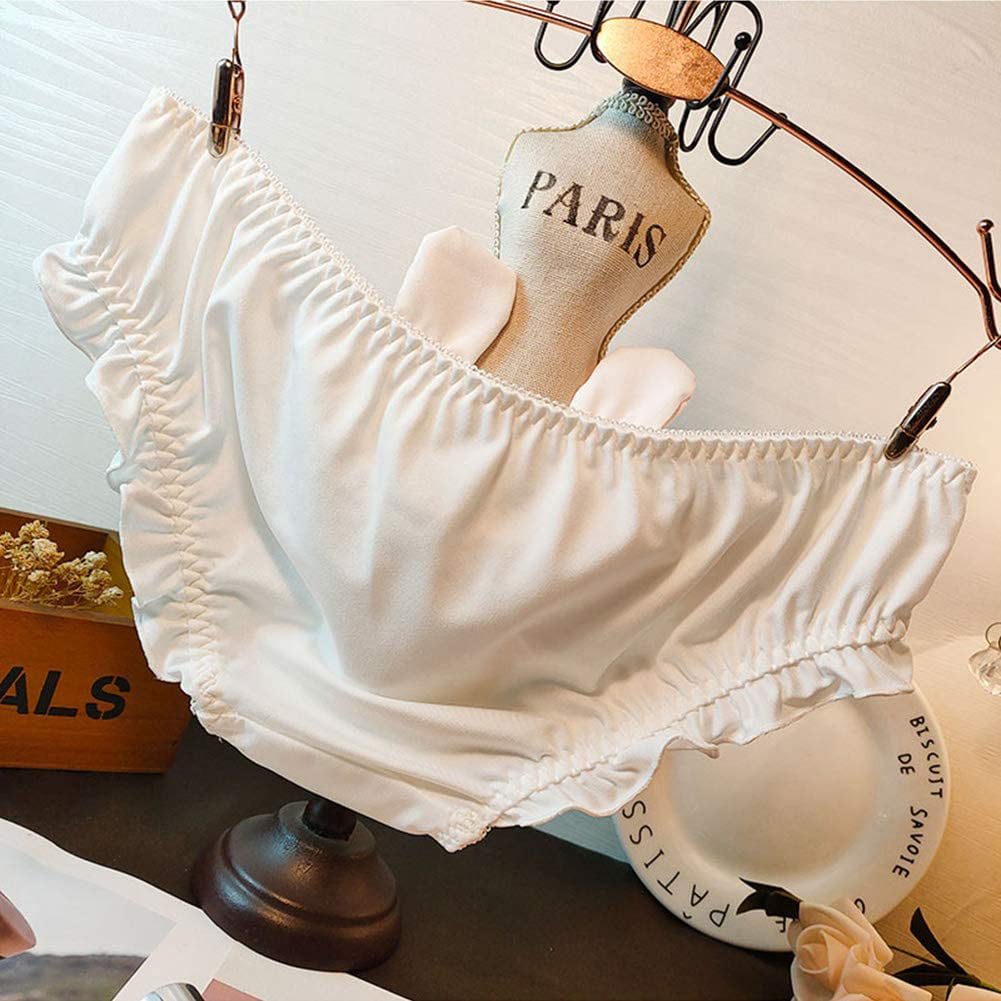 KINCOSONE Womens Bikini Panties Japanese Lingerie Briefs 2 Pack Kawaii  Cosplay Underwear 