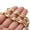 Gold 7mm width, variant on Multi-color 7"-40" Women Men's Chain Stainless Steel Coffee Beads Link Necklace