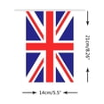 thumbnail image 3 of Banderines triangulares, banderines triangulares de la Unión, 25 unidades, banderas británicas, banderines con bandera de Inglaterra para aniversario, ingeniería de precisión, 3 of 9