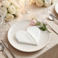 thumbnail image 3 of Pack of 12 Cloth Napkins - Cotton, Washable, Reusable for Dining Table, Restaurant, Weddings, Events, and Parties Beige 13x13inch, 3 of 6