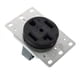 thumbnail image 2 of Leviton 00278-S00 Recept&aacute;culo de montaje empotrado, Hoja recta, grado Industrial, 30Amp, 125/250 V, NEMA 14-30R, 3P, 4H, 2 of 4