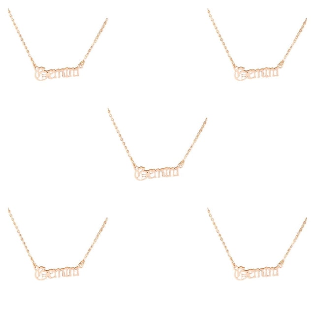 Collar de la amistad Sonducket oro rosa Geminis CBP301841