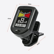 Likegreen Guitar Tuner Chromatic LCD Clip-on Electric Tuner Sensitive Chips for Guitar Ukulele Violin Black 2024