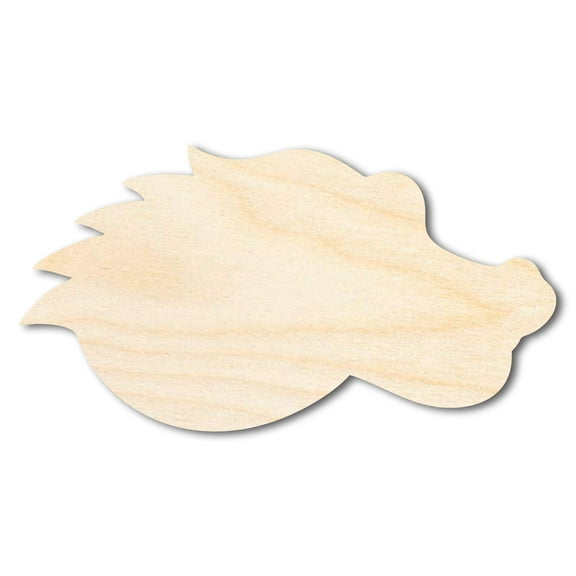 Unfinished Wood Gator Mascot Shape 12" / 1/8"