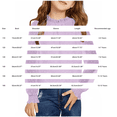 thumbnail image 3 of UACY Girls Long Sleeve Ruffle Mock Neck Shirt Swiss Dot Blouse Tops with Smocked Cuffs Casual Dress Shirts for School Daily Wear (White, 6-7 Years), 3 of 5
