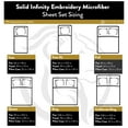 thumbnail image 3 of Superior Microfiber,Wrinkle Resistant Sheet Set with Infinity Embroidery, 3 of 3