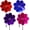 Color Dark, variant on Minzimin 4PCS Flower Wind Spinner Sparkly Lawn Pinwheel 11.8 inch Colorful Rainbow Garden Windmill for Garden, Party, Outdoor, Yard Decor，bird repellent