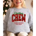 thumbnail image 4 of Faux Glitter Christmas Crew Sweatshirt for Women and Teens Red an Green Holiday Pullover Gray Sweatshirt Youth Medium, 4 of 5