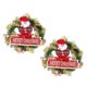 thumbnail image 5 of uds corona de Papá Noel 10,6x10,6 pulgadas corona de puerta navideña de plástico reutilizable para pared de ventana del hogar, 5 of 14
