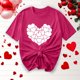 thumbnail image 5 of Camisetas de Manga Corta para Mujeres, Camiseta de Cuello Redondo Impresa de Moda, Primavera Y Verano Casual, 5 of 8