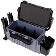 thumbnail image 3 of Large Dual-Layer Fishing Tackle Box Organizer With 2 Rod Holders And Cup Holders For Outdoor Fishing Adventures, 3 of 14