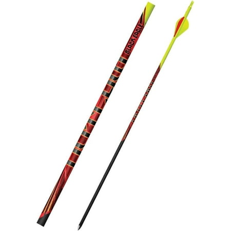 Black Eagle Outlaw Fletched Arrows - .005 6 Pack - 400 - Fluorescent Yellow