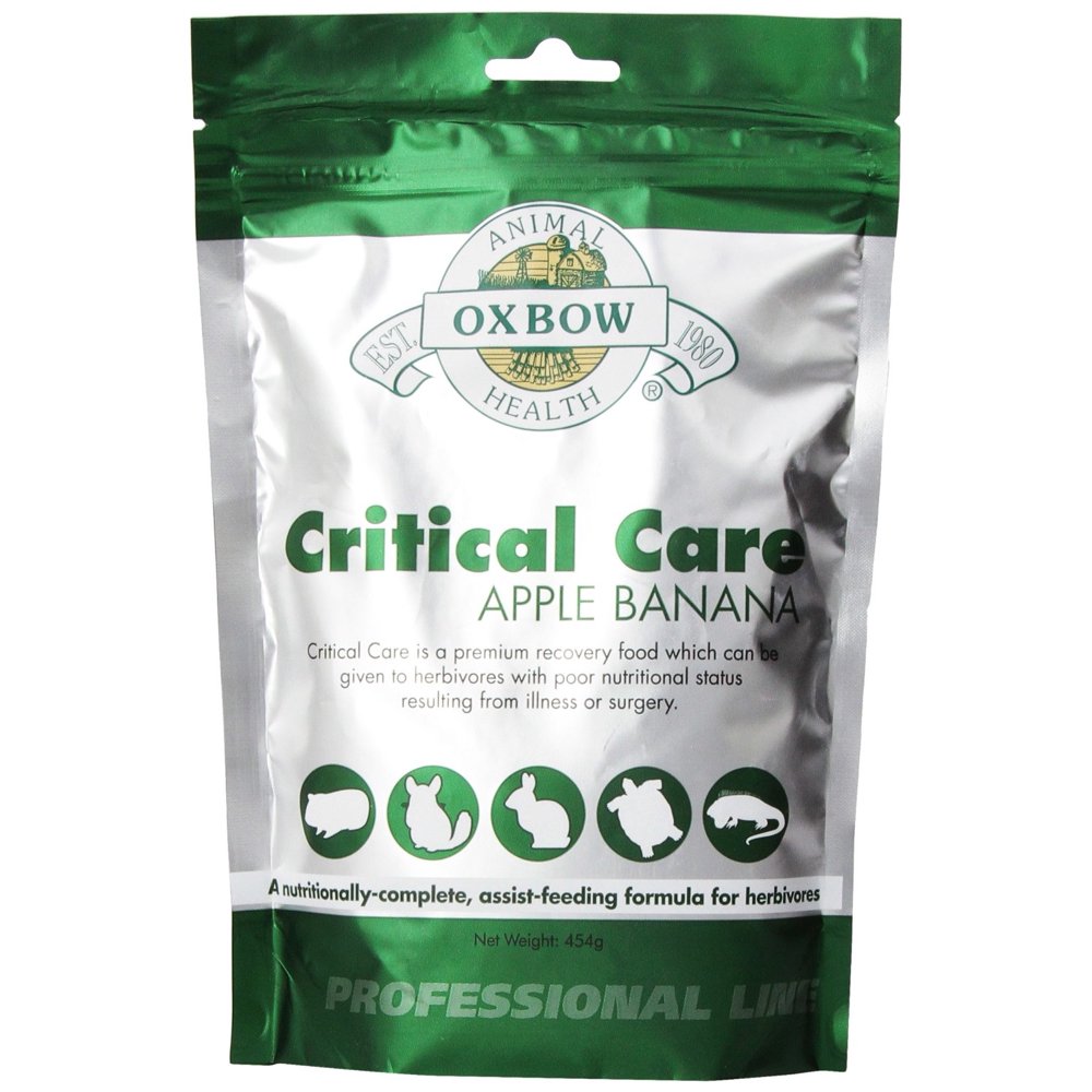 OXBOW Herbivore Critical Care Apple Banana Animal Supplement Feed Formula 454g