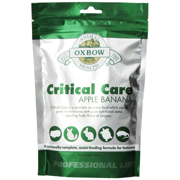 OXBOW Herbivore Critical Care Apple Banana Animal Supplement Feed