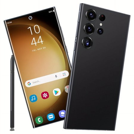 S25 Ultra Unlocked Dual SIM 4G Android Phone with Android 13, 8GB+256GB RAM, 6.8-inch HD Display, 6800mAh Battery, Face Recognition, GPS, Built-in Pen