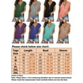 thumbnail image 2 of Uhndy Women Zipper V Neck Tops Summer Casual Short Sleeve T Shirt Blouses, 2 of 3