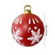 thumbnail image 2 of 2uds. Bola inflable de Navidad de 60 cm, bola inflable de Navidad con brillo de PVC (estilo O), 2 of 2