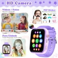 thumbnail image 5 of SHANNA Smart Watch for Kids with GPS 4G HD Touchscreen Watch with Phone GPS Tracker Real-Time Location SOS Video Call Voice Chat Camera for Boys Girls Gift, Purple, 5 of 9