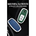 thumbnail image 6 of Key Fob Cover for Audi R8 Q5 Q7 S3 S4 S5 S6 S7 S8 SQ5 A4 A5 A6 Leather Metal Frame Full Protection with Keychain, 6 of 8