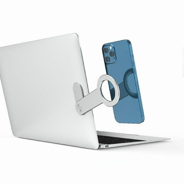 E6i R-JUST SJ05-12 Magnetic Phone Stand Holder Laptop Notebook Monitor o4C Expansion Bracket - Silve