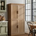 thumbnail image 3 of MAYEERTY 31"x31"x16" Storage Cabinet Wood Accent Cabinet for Living Room, Natural Wood, 3 of 8