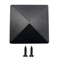 thumbnail image 6 of Fence Post Caps 4x4（Actual 3.5"x3.5"）,Deck Post Plastic Caps with Screws,Protect Wooden Fence Poles Outdoor in Low Profile-Black, 6 of 9