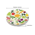 thumbnail image 3 of Circular Drink Coasters Set Vegan Vegetables Beautiful Home Decor Diatomite Heat-Resistant Diatomite Protect Table Countertop, 3 of 7