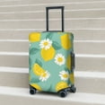 thumbnail image 3 of Wukai Lemons Chamomile Flowers And Leaves Elastic Luggage Cover: Personalized Protection for Your Suitcase - Fits 19~29-inch, Washable & Durable Travel Companion-, 3 of 8