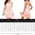 thumbnail image 2 of Vestido Elegante borlas sexy delgado vestido corto verano mujer correa de espagueti vestido Cgtredaw Rosa T XS para Mujer, 2 of 8