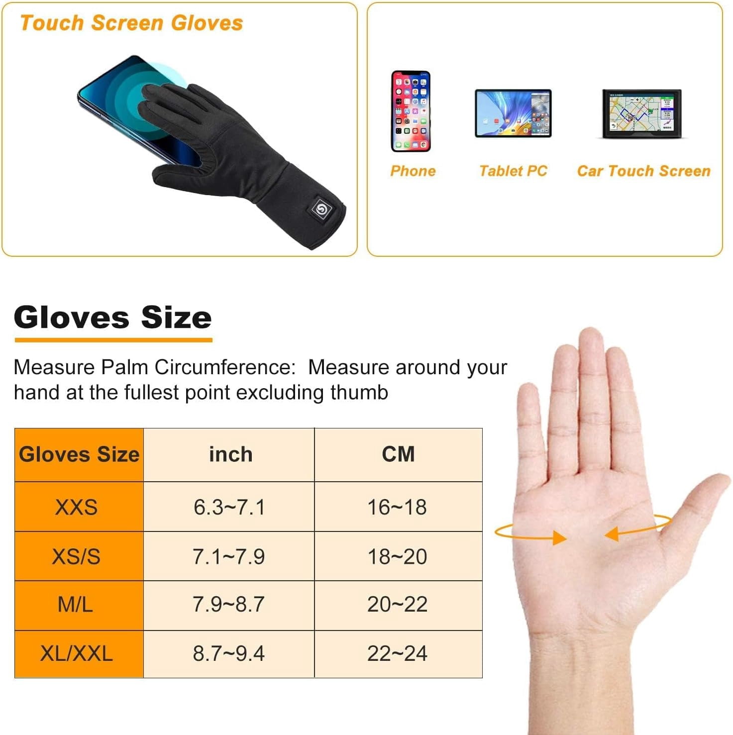Sun Will Heated Glove Liners for Men Women,Rechargeable Electric Battery Heating Riding Ski Snowboarding Hiking Cycling Hunting Thin Gloves Hand Warmer