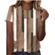 thumbnail image 2 of Fiudx Liquidación de Ahorros de Verano Top de Manga Corta con Cuello Redondo y Estampado Informal para Mujer, 2 of 4