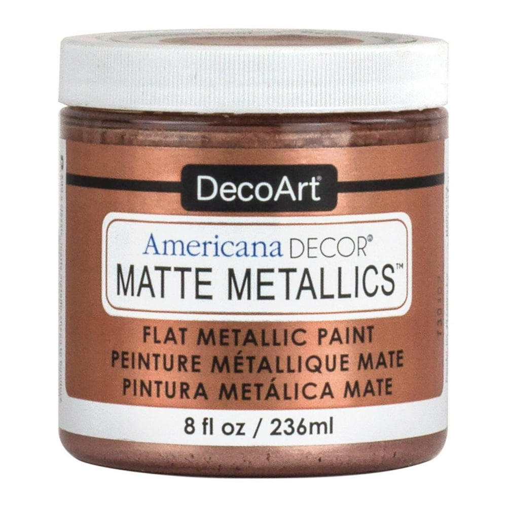 DecoArt Americana Decor Matte Metallic Paint, Rose Gold