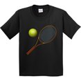 thumbnail image 3 of Inktastic Tennis Racket Ball Youth T-Shirt, 3 of 5