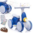 thumbnail image 1 of Bicicleta de equilibrio eléctrica para bebé wiqins 4 en 1 con burbujas, luces LED y música, 1 of 7