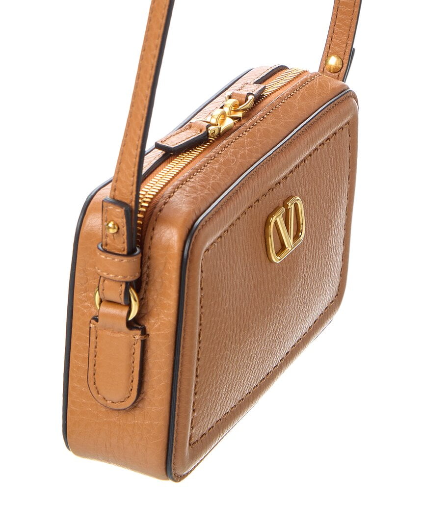 Valentino VLogo Alltime Mini Leather Camera Bag, Brown - Walmart.com
