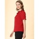 thumbnail image 4 of Top Elegante De BluDe ManCorDe OficiDe Las Camisas Del Cuello De PajariDe Las Mujeres Rojo L, 4 of 6