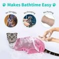 thumbnail image 3 of Adjustable Cat Bathing Grooming Net Bag with Breathable Mesh for Stress Pet Cleaning and Trimming, 3 of 8