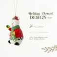 thumbnail image 3 of Christmas Tree - Black and White Figural Collection Figural Black and White Snowwoman Ornament, 3 of 7