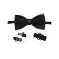 thumbnail image 2 of INSPIRE CHIC Womens Bow Tie Fine Diamonds Shiny Collar Adjustable Bow Tie Royal Blue, 2 of 5